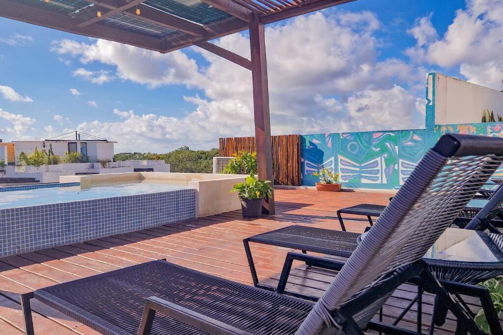 Apartament Eco-Friendly And Modern Loft 4 By Noox Tulum Zewnętrze zdjęcie